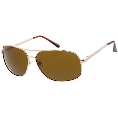 Metal Wrap Polarized Aviator Sunglasses